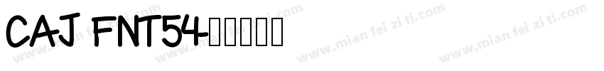 CAJ FNT54字体转换